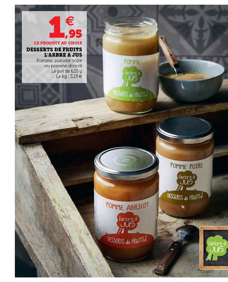 desserts de fruits l'arbre à jus