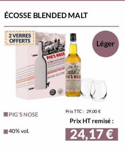 écosse blended malt pig's nose
