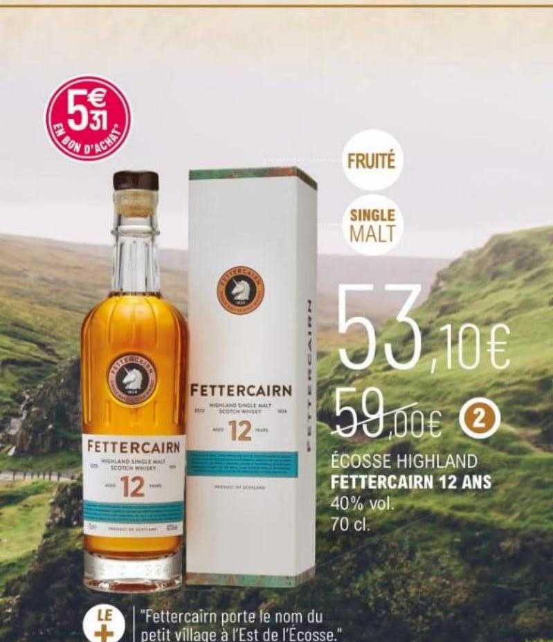 écosse highland fettercairn 12 ans
