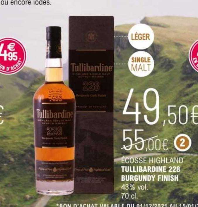 écosse highland tullibardine 228 burgundy finish