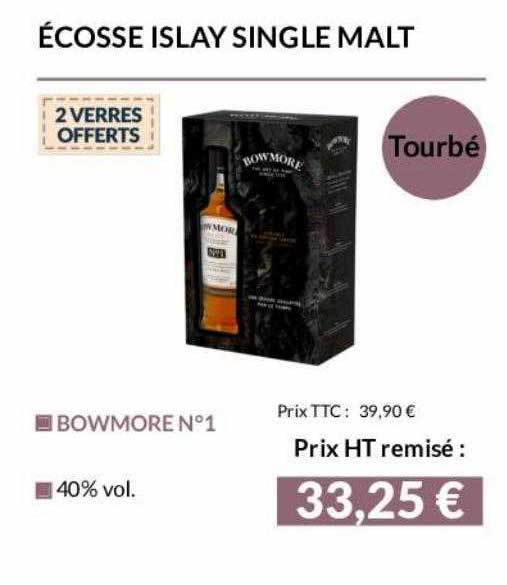 écosse islay single malt bowmore n°1