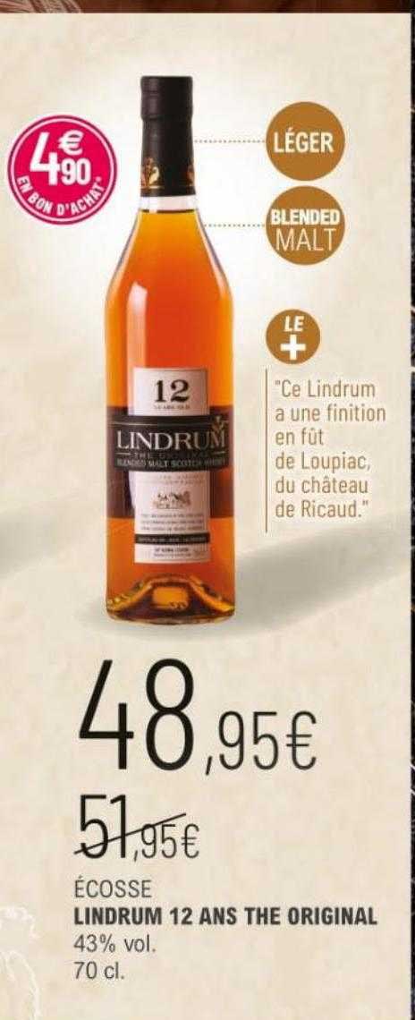 écosse lindrum 12 ans the original