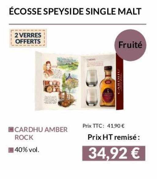 écosse speyside single malt cardhu amber rock