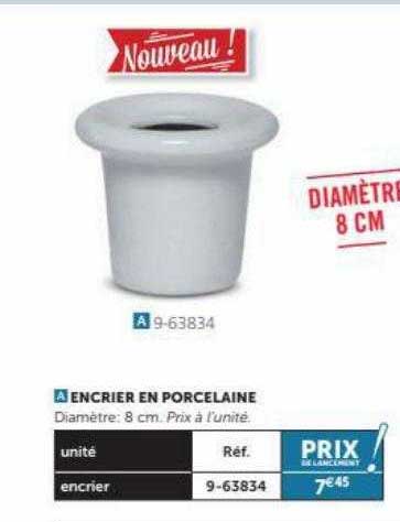 Encrier En Porcelaine