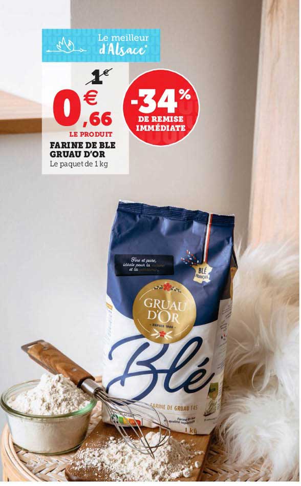 farine de blé gruau d'or