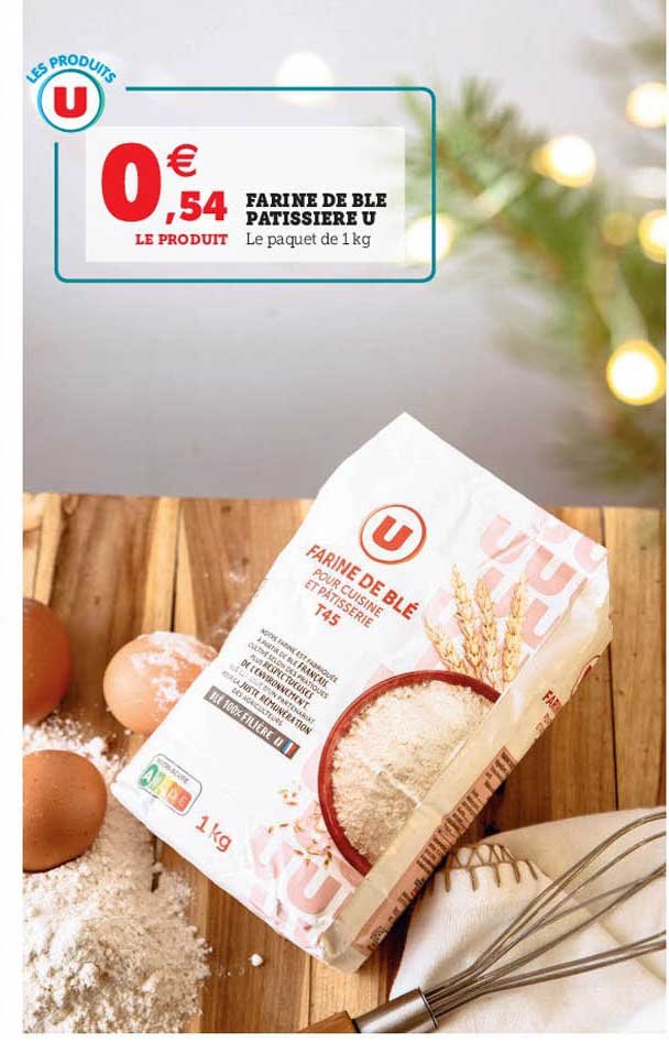 farine de blé pâtissière u