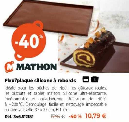 flexi'plaque silicone à rebords