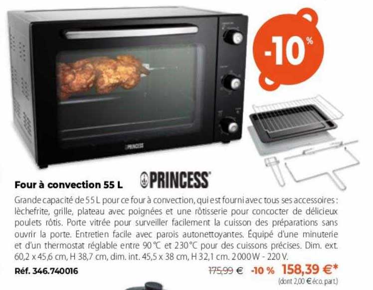 four à convection 55 l princess