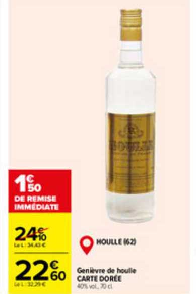 genièvre de houlle carte dorée