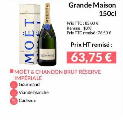 grande maison 150cl  moët & chandon brut réserve impériale