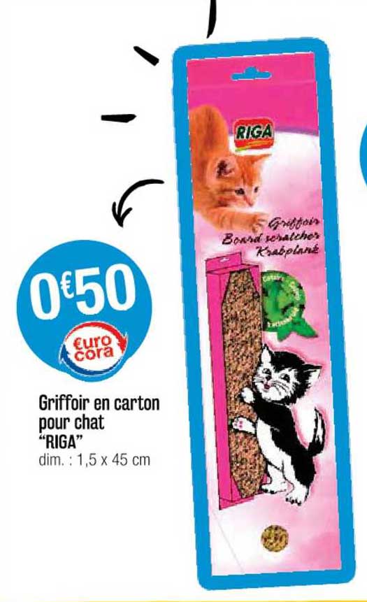 Griffoir En Carton Pour Chat "riga"
