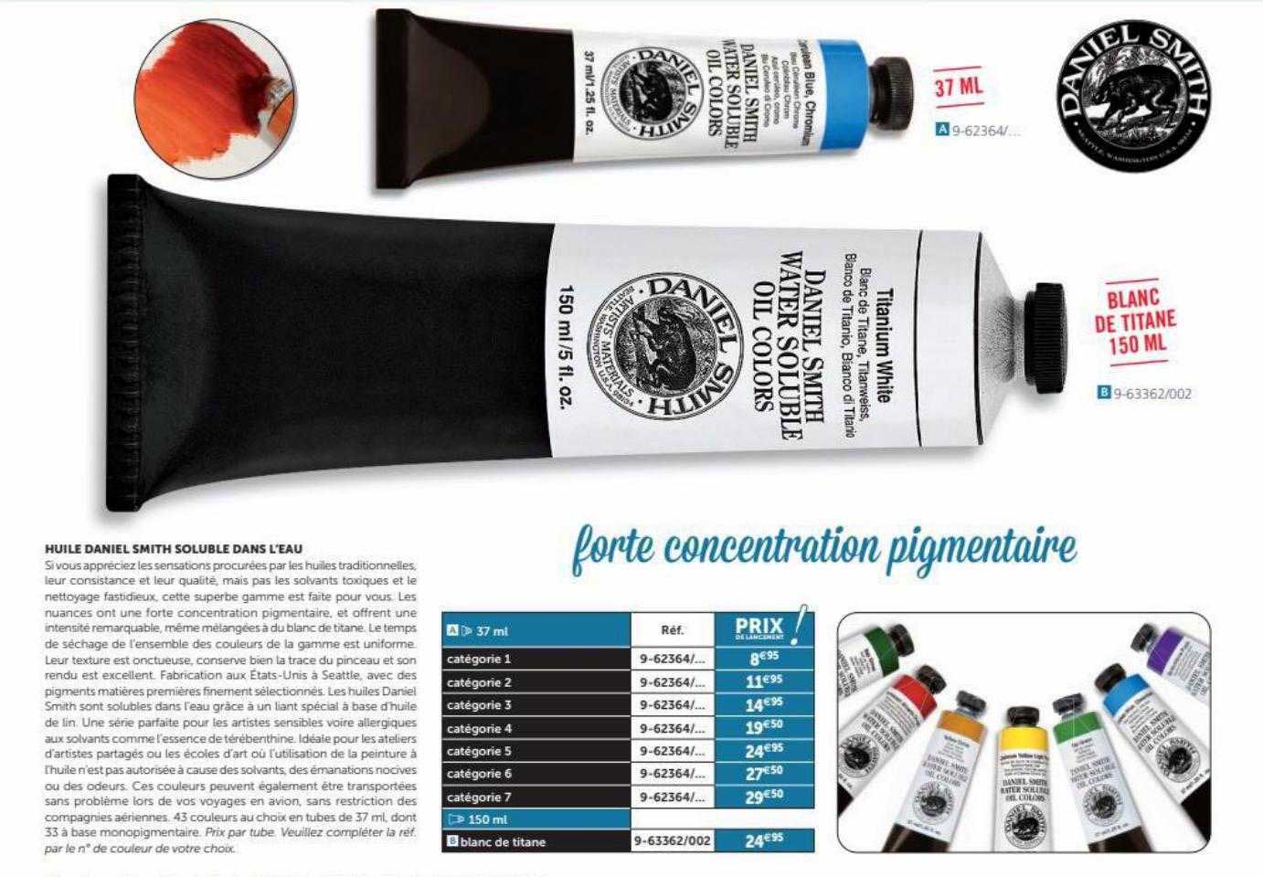huile daniel smith soluble dans l'eau