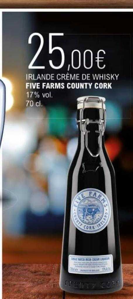 irlande crème de whisky five farms county cork
