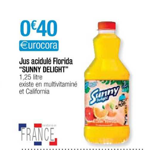Jus Acidulé Florida "sunny Delight"