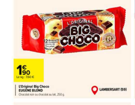 l'original big choco eugène blond