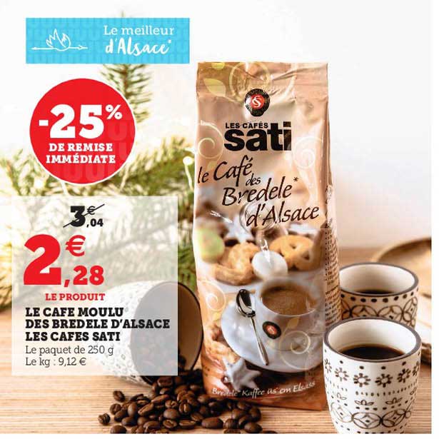 le café moulu des bredele d'alsace les cafés sati