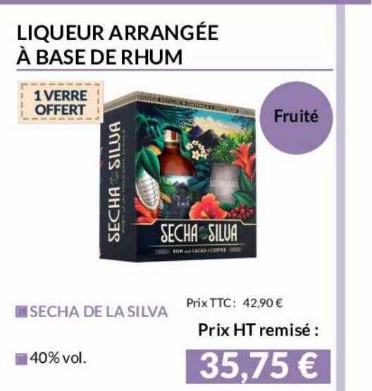 Liqueur Arrangée à Base De Rhum Secha De La Silva