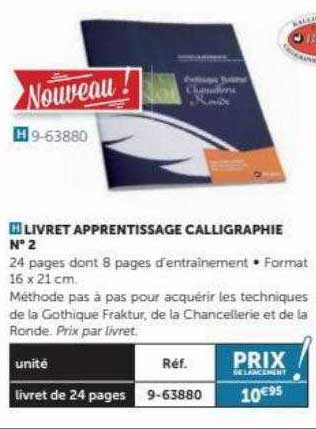 livret apprentissage calligraphie n°2