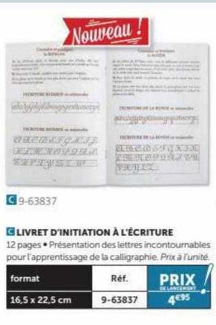 livret d'initiation à l'écriture