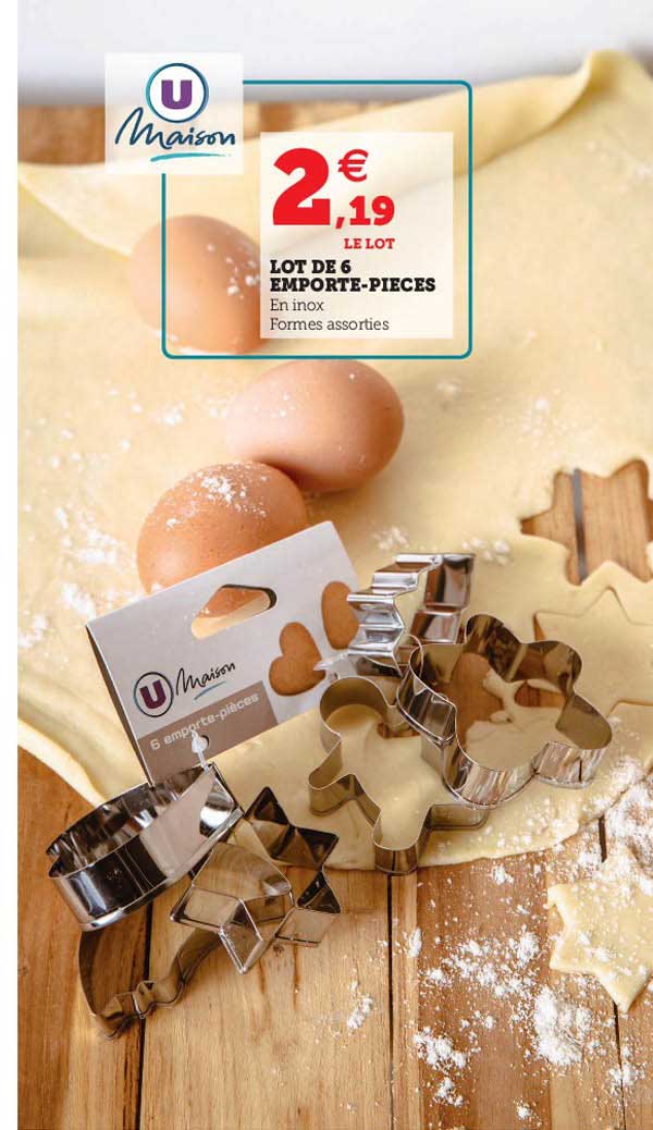 lot de 6 emporte-pièces