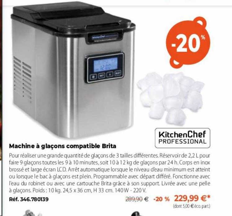 machine à glaçons compatibles brita