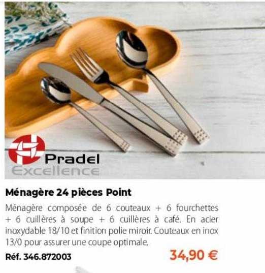 ménagère 24 pièces point