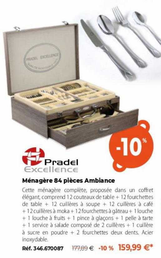 ménagère 84 pièces ambiance
