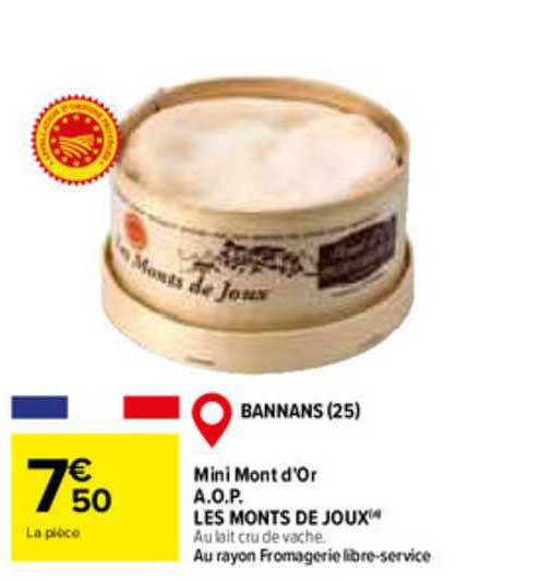 mini mont d'or a.o.p. les monts de joux