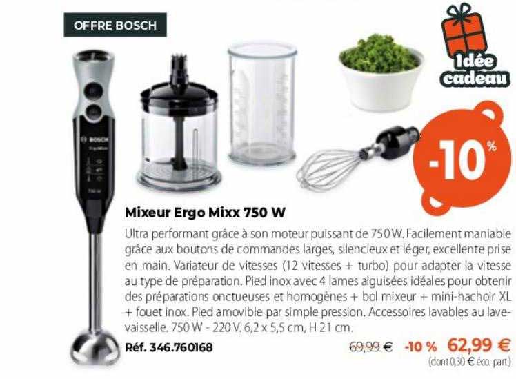 mixeur ergo mixx 750 w