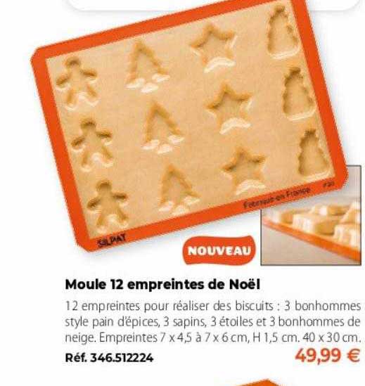 moule 12 empreintes de noël