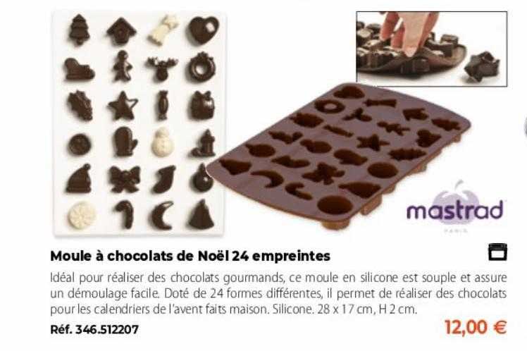 moule à chocolats de noël 24 empreintes