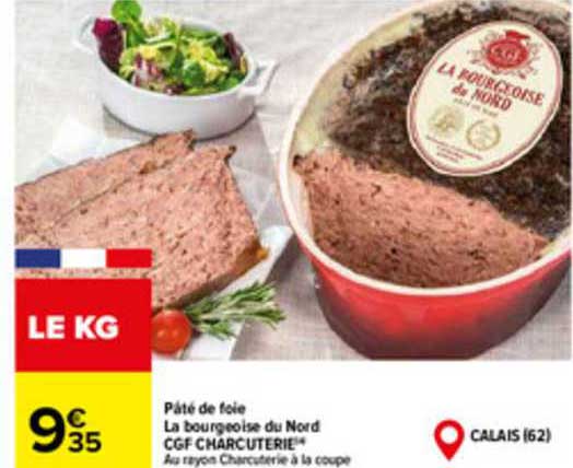 pâté de foie la bourgeoise du nord cgf charcuterie