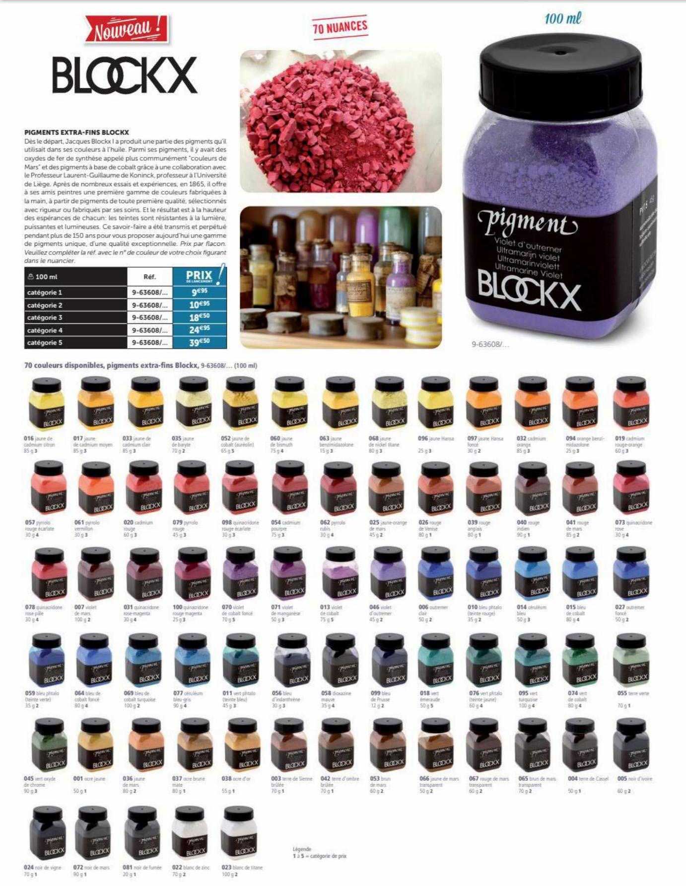 pigments extra-fins blockx