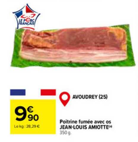 poitrine fumée avec os jean-louis amiotte