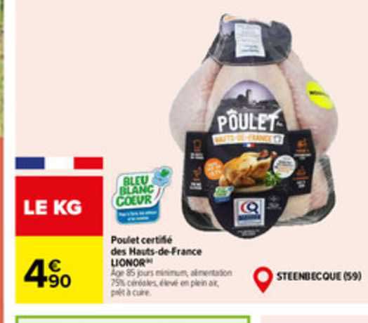 poulet certifié des hauts-de-france lionor