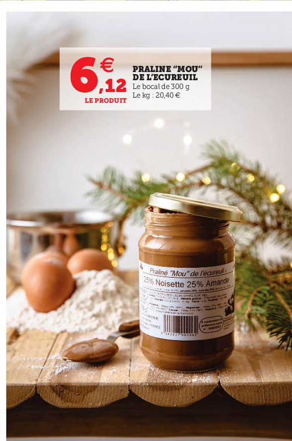 praline "mou" de l'écureuil