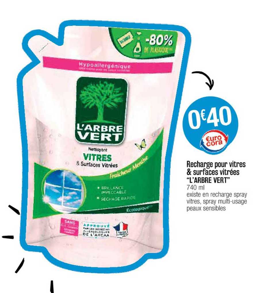 recharge poru vitres & surfaces vitrées "l'arbre vert"