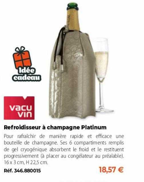 refroidisseur à champagne platinum