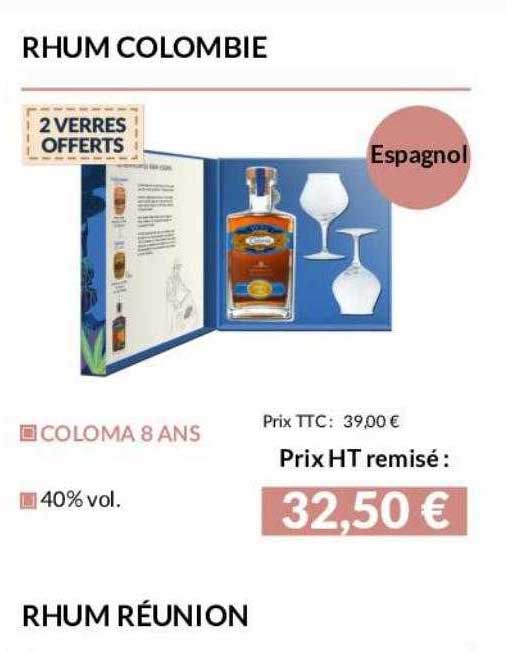 rhum colombie coloma 8 ans