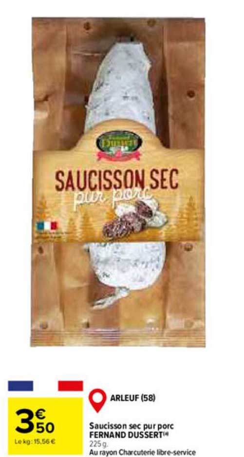 saucisson sec pur porc fernand dussert