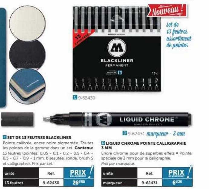 Set De 13 Feutres Blackliner