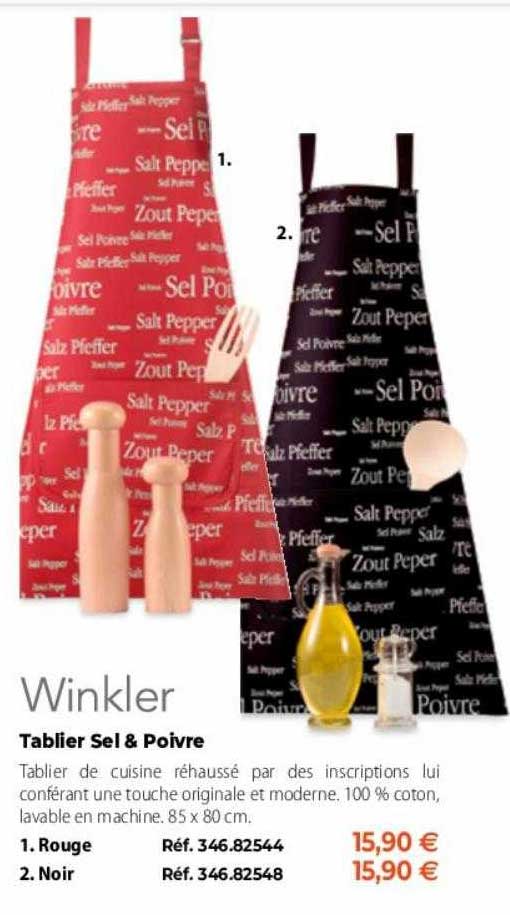 tablier sel & poivre winkler