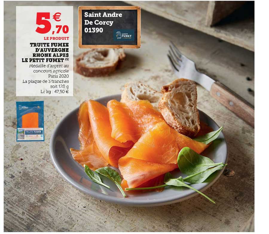 truite fumée d'auvergne rhône alpes le petit fumet