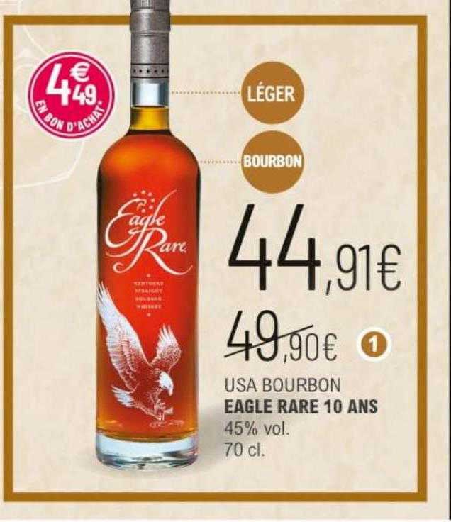 usa bourbon eagle rare 10 ans