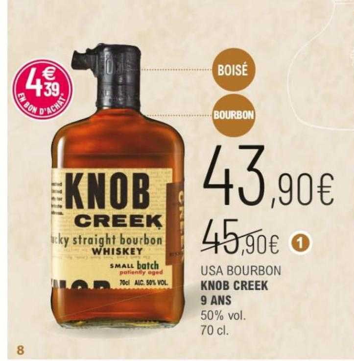 usa bourbon knob creek 9 ans