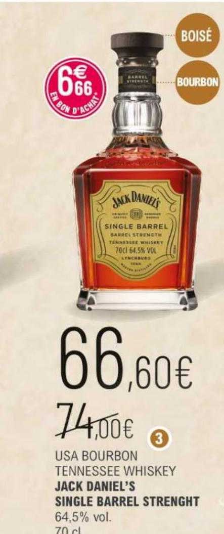usa bourbon tennessee whiskey jack daniel's single barrel strenght