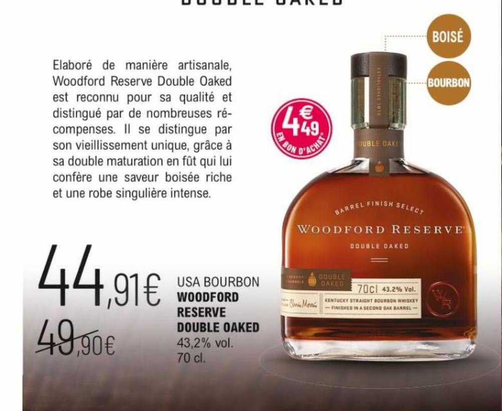 usa bourbon woodford reserve double oaker