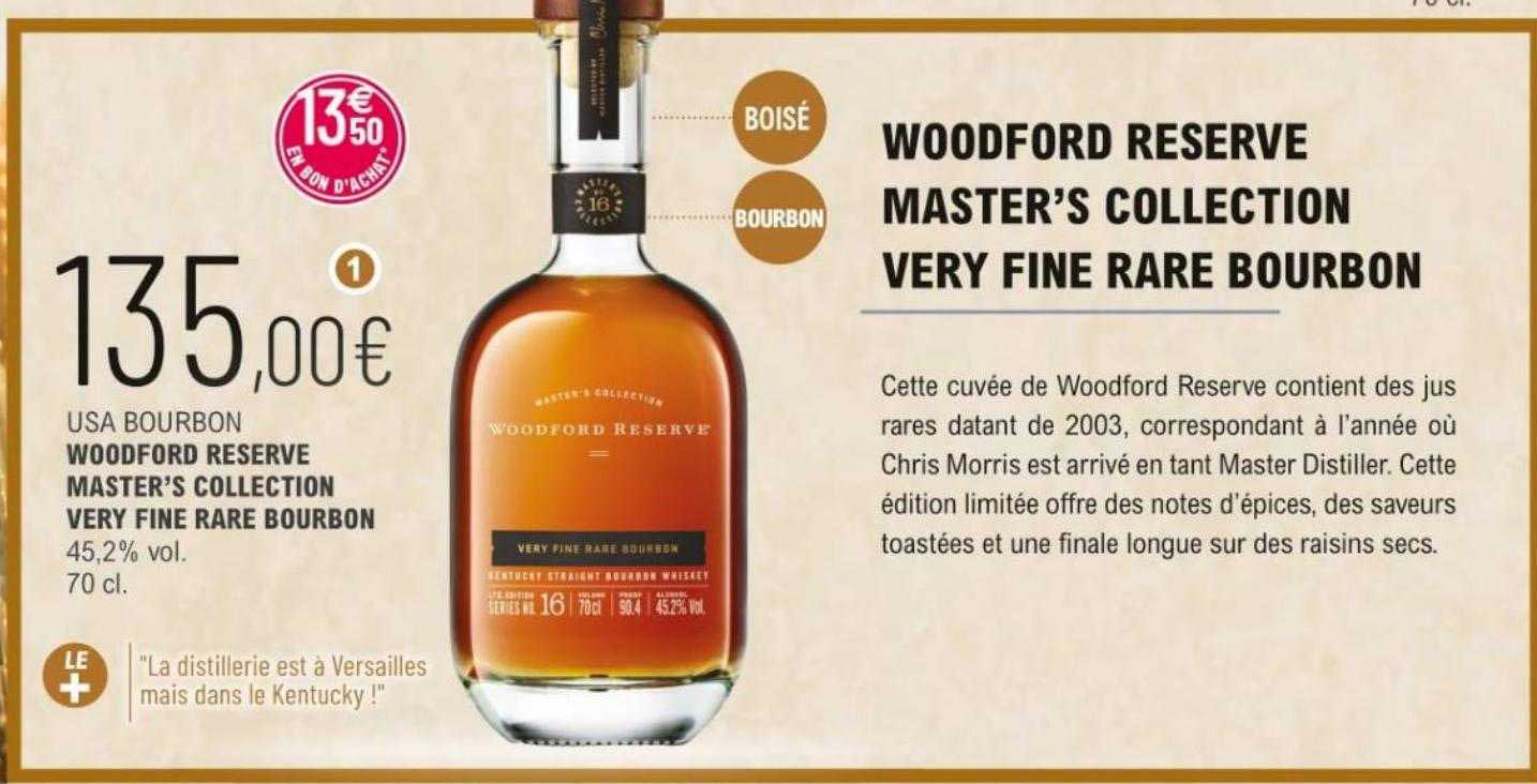 usa bourbon woodford reserve master's collection very fine rare bourbon