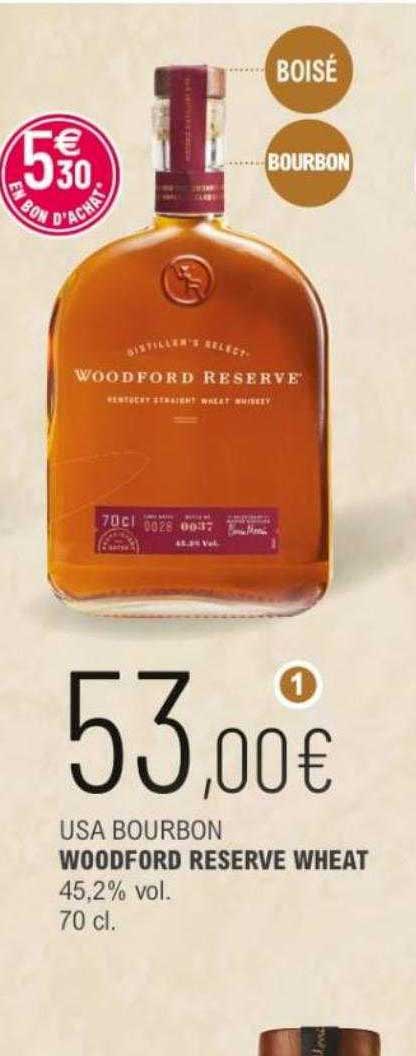 usa bourbon woodford reserve wheat