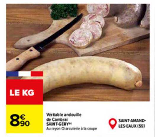 véritable andouille de cambrai saint-géry